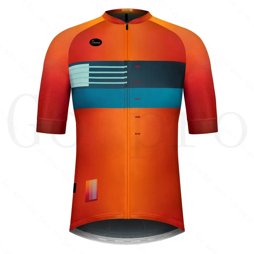 Summer High Quality 2025 New Team Men Cycling Jersey Clothing Black Short Sleeve Breathable Quick Dry Cycle Jersey Clothes Spain