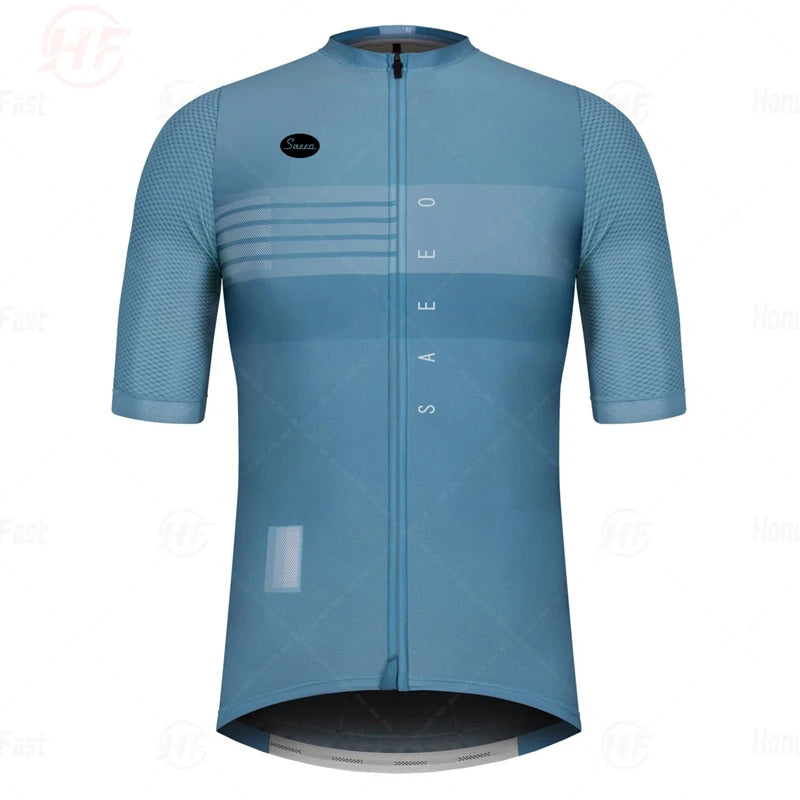 Summer High Quality 2025 New Team Men Cycling Jersey Clothing Black Short Sleeve Breathable Quick Dry Cycle Jersey Clothes Spain
