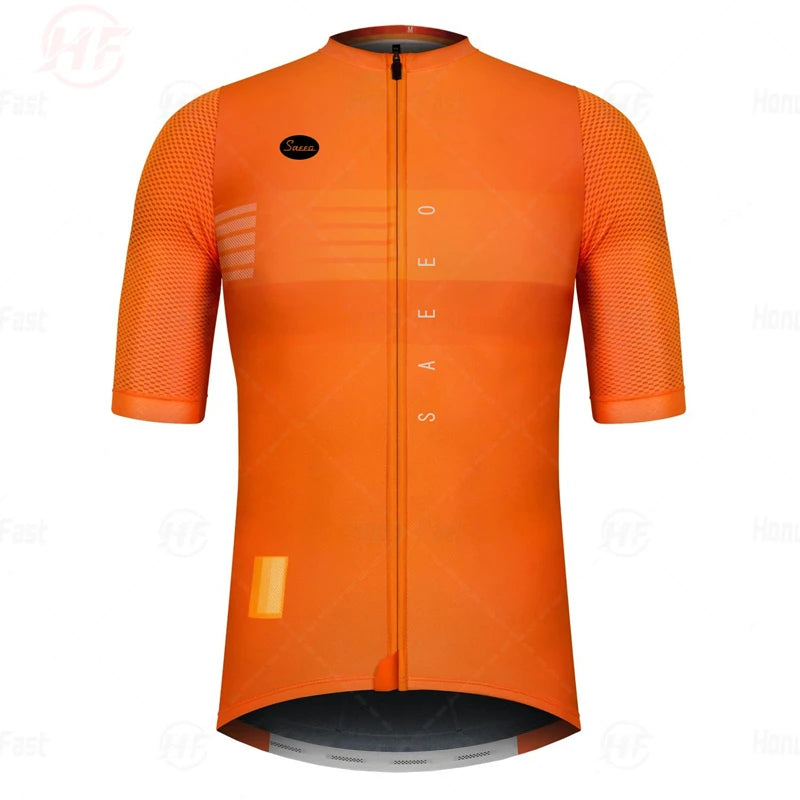 Summer High Quality 2025 New Team Men Cycling Jersey Clothing Black Short Sleeve Breathable Quick Dry Cycle Jersey Clothes Spain