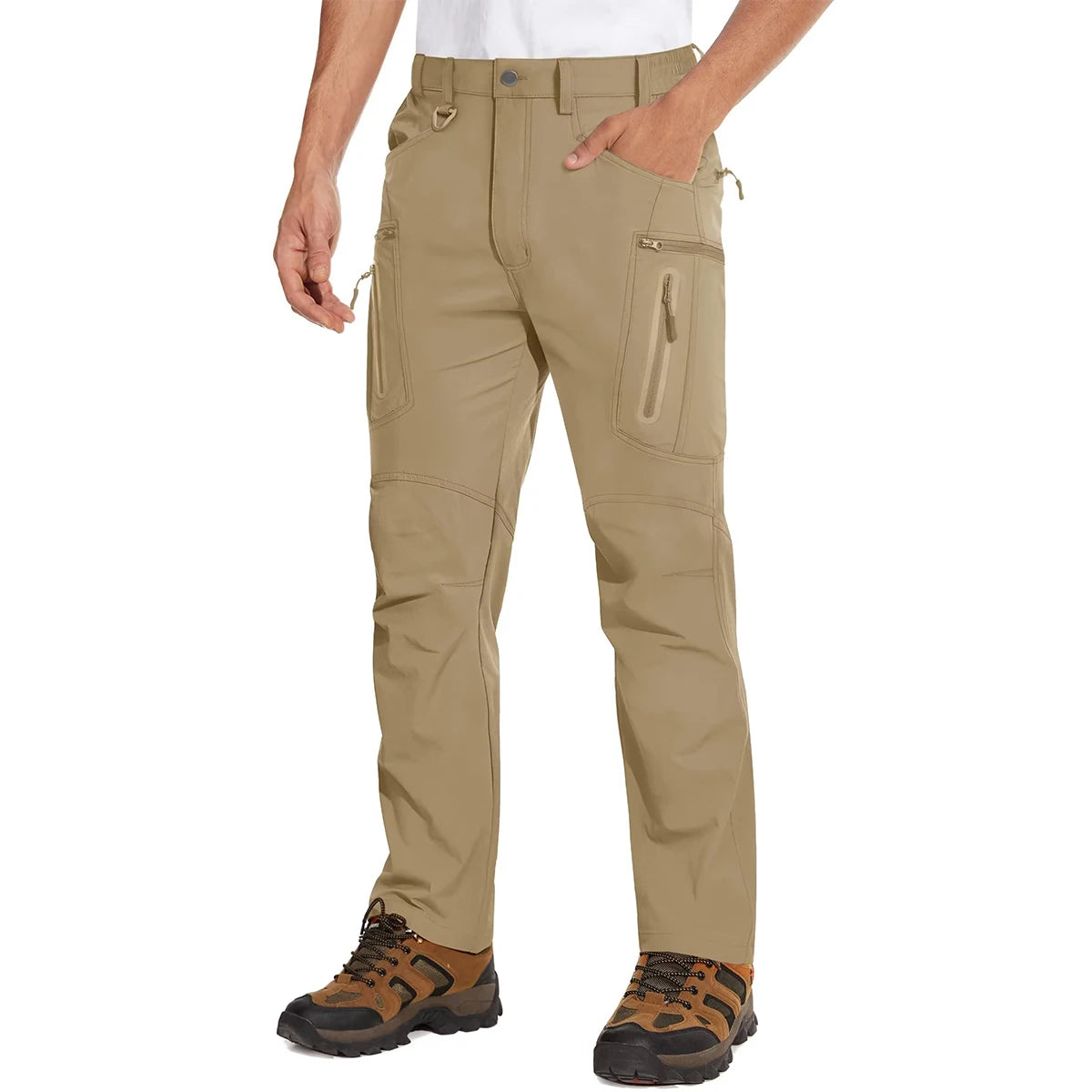 MAGCOMSEN Lightweight Hiking Pant Men Summer Cargo Pants Quick-Dry Nylon Waterproof Outdoor Fishing Casual Trouser
