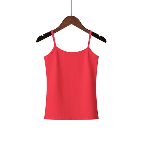 2025 Spring Summer Tank Tops Women Sleeveless Big Size T Shirt Ladies Vest Singlets Camisole Cotton Ladies Vest 16 Colors 3XL