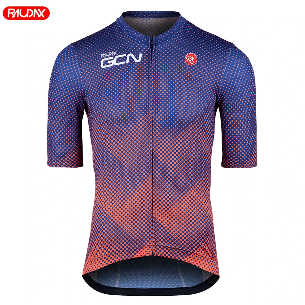 2024 Raudax Gcn Summer Short Sleeve Jersey Breathable Road Bike Uniform MTB Shirt Bicycle Men Cycling Clothing Set Ropa Ciclismo