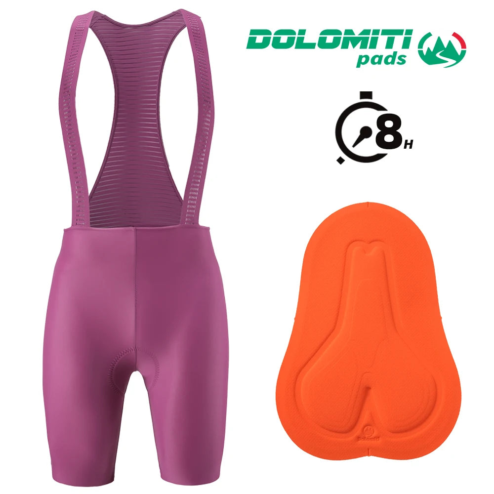 RION Women Cycling Bib Shorts MTB Tights Mountain Bike Jumpsuit Female Braces Bibs Road Bicycle Clothing 8H Dolomiti Pro Summer