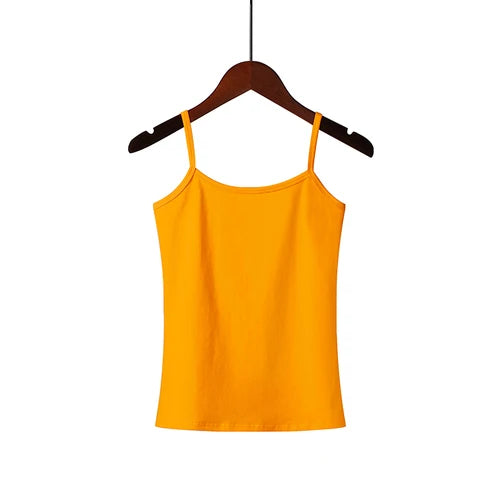 2025 Spring Summer Tank Tops Women Sleeveless Big Size T Shirt Ladies Vest Singlets Camisole Cotton Ladies Vest 16 Colors 3XL