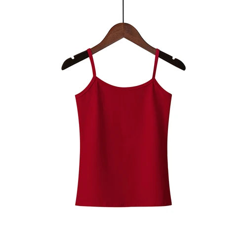 2025 Spring Summer Tank Tops Women Sleeveless Big Size T Shirt Ladies Vest Singlets Camisole Cotton Ladies Vest 16 Colors 3XL