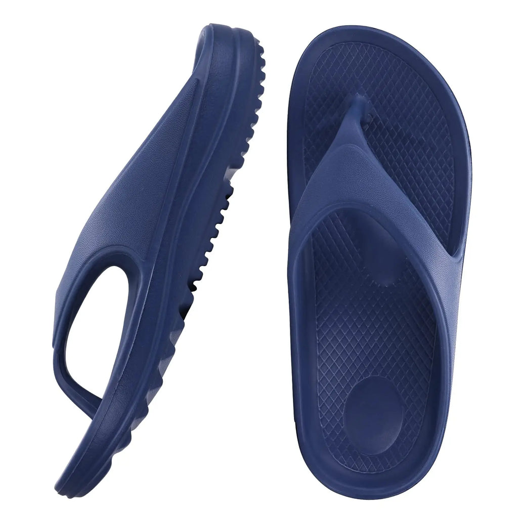 Shevalues Men's Orthopedic Sandals Fashion Couples Beach Flip Flop Summer Outdoor Soft Sandals With Arch Support Bathroom Slides