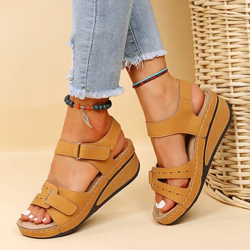 Summer Wedge Sandals for Women 2025 New Fashion Non Slip Beach Shoes Woman Lightweight Casual Platform Sandalias Mujer Plus Size