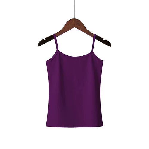 2025 Spring Summer Tank Tops Women Sleeveless Big Size T Shirt Ladies Vest Singlets Camisole Cotton Ladies Vest 16 Colors 3XL