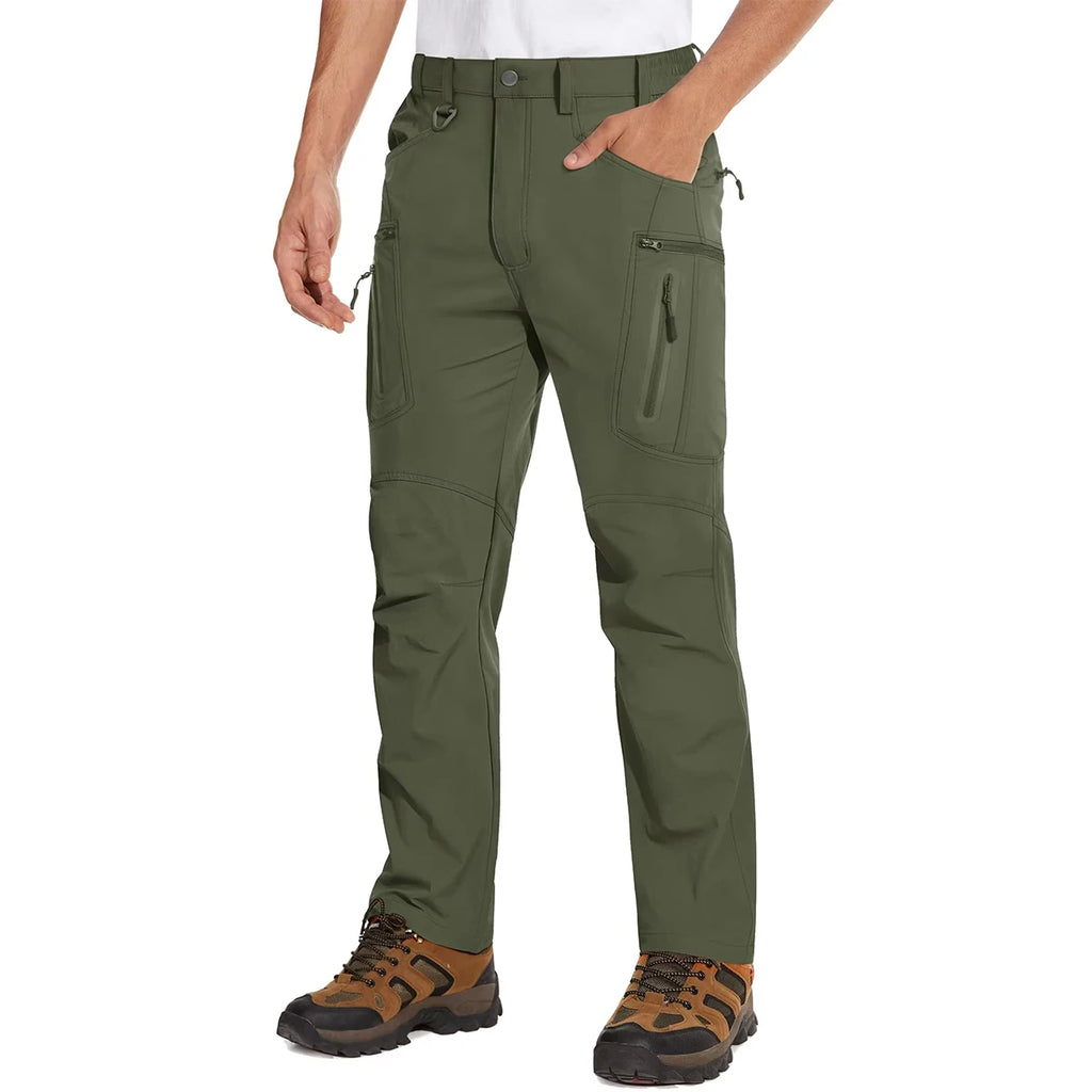 MAGCOMSEN Lightweight Hiking Pant Men Summer Cargo Pants Quick-Dry Nylon Waterproof Outdoor Fishing Casual Trouser