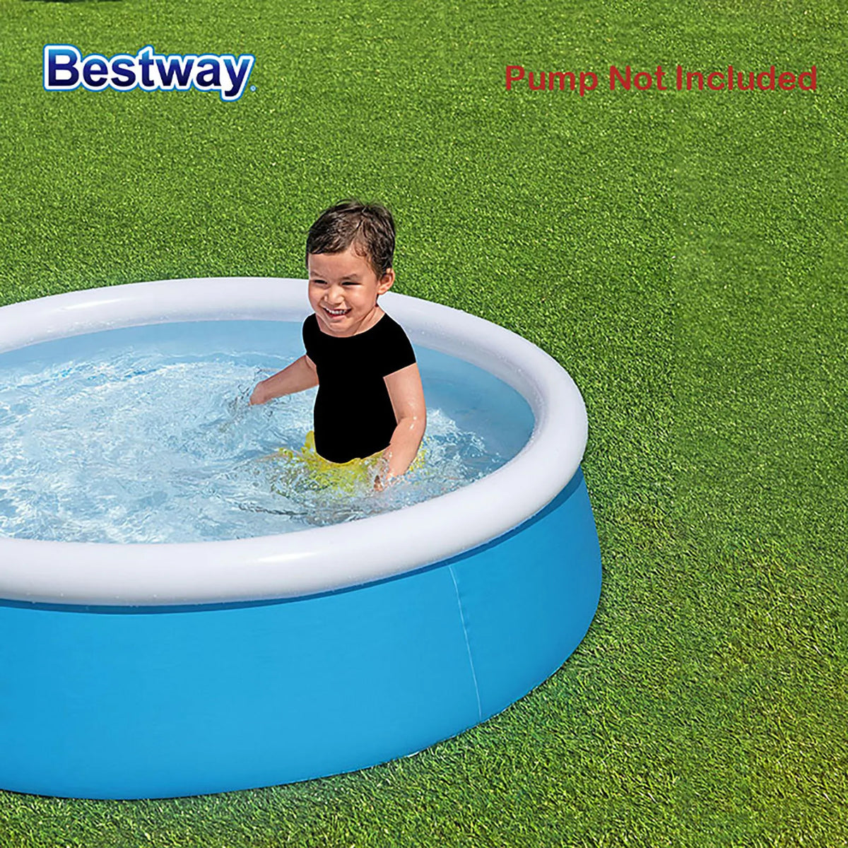 Bestway 57241 1PC Outdoor Round Inflatable Above Ground Swimming Pool, Round Inflatable Swimming Pool Outdoor Swimming Pools