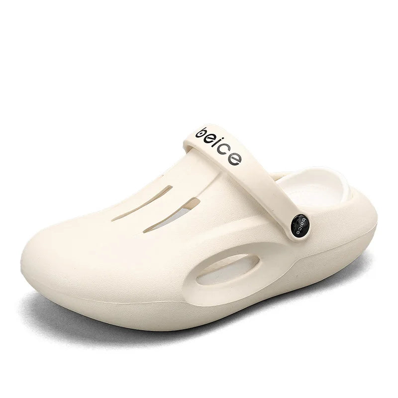 Comwarm 2024 Summer Clogs Slippers For Woman Summer Fashion Platform Hole Shoes Beach Sandals Casual Indoor Bathroom House Shoes