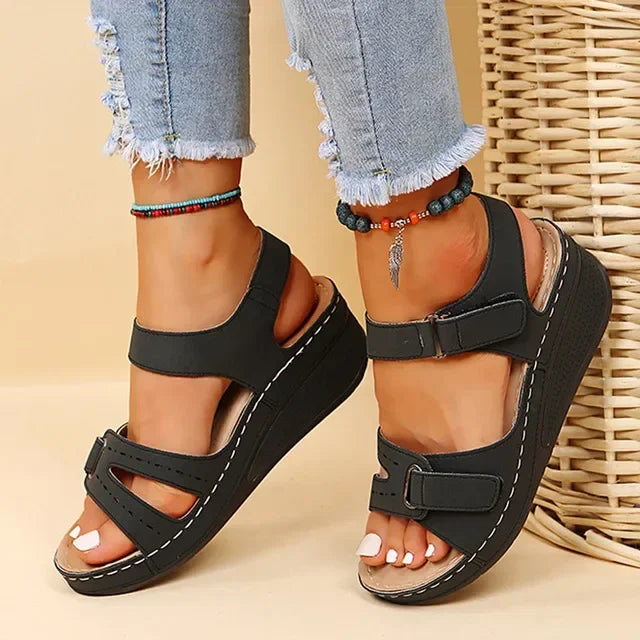 Summer Wedge Sandals for Women 2025 New Fashion Non Slip Beach Shoes Woman Lightweight Casual Platform Sandalias Mujer Plus Size