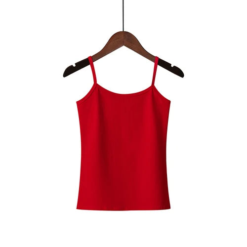 2025 Spring Summer Tank Tops Women Sleeveless Big Size T Shirt Ladies Vest Singlets Camisole Cotton Ladies Vest 16 Colors 3XL