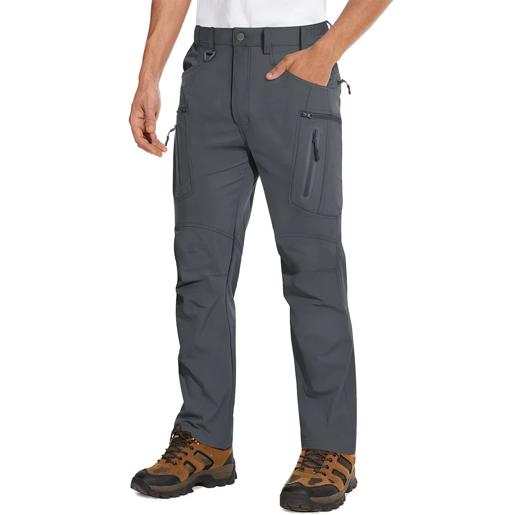 MAGCOMSEN Lightweight Hiking Pant Men Summer Cargo Pants Quick-Dry Nylon Waterproof Outdoor Fishing Casual Trouser