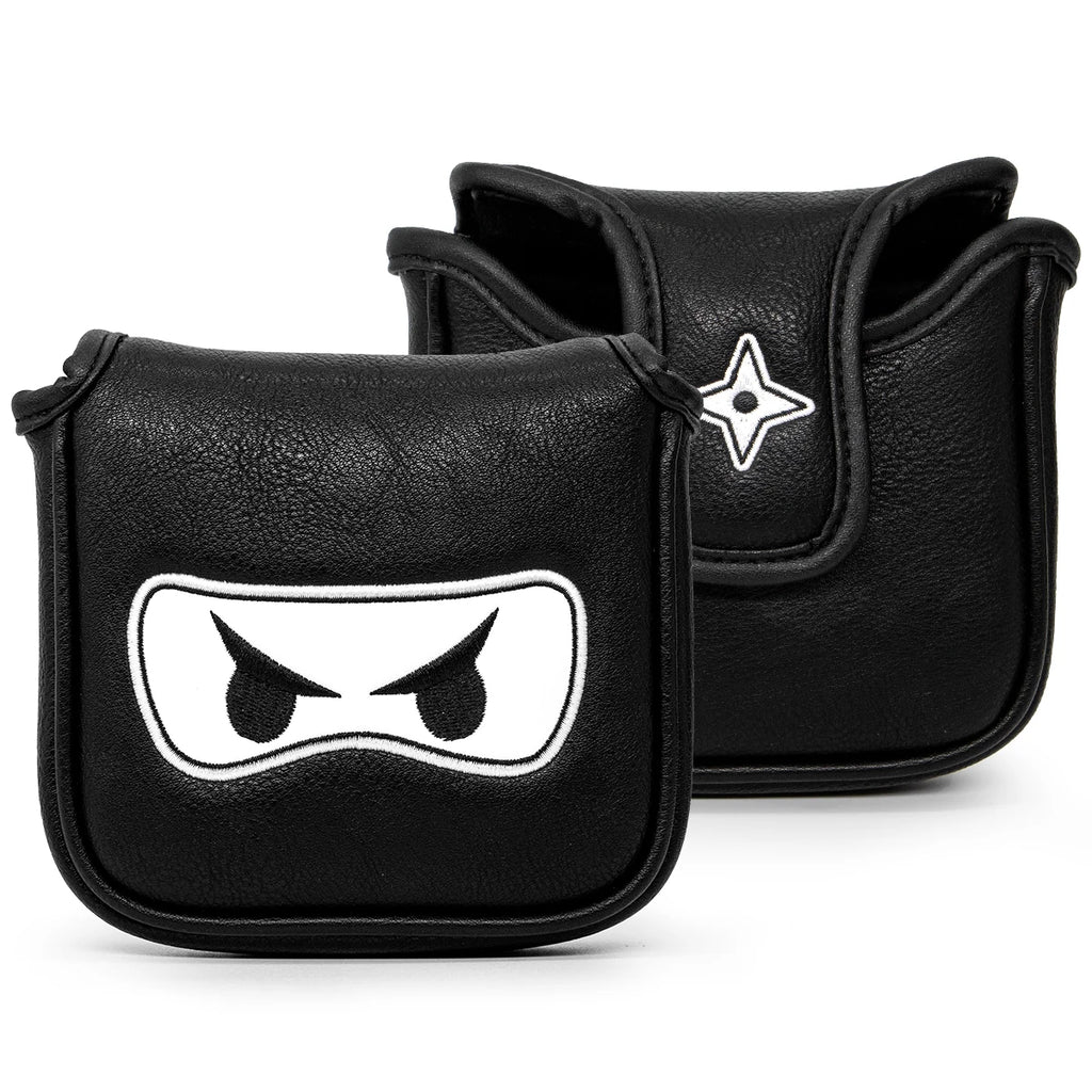 Golf Club headcover Set Aliennana Black Ninja Driver Head Cover Fairway Golf Headcvoer Hybird Blade putter Mallet Putter Covers