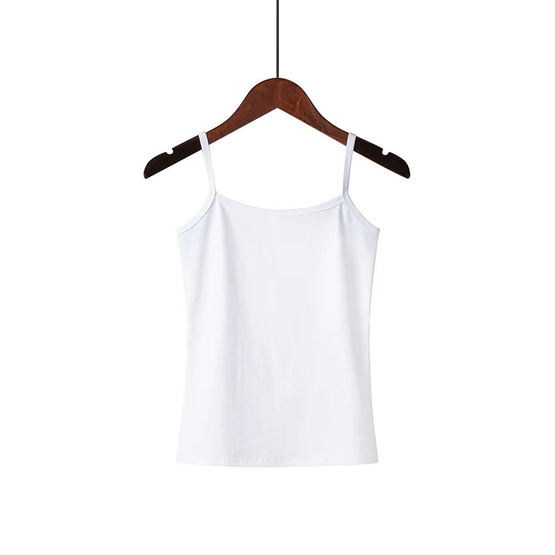 2025 Spring Summer Tank Tops Women Sleeveless Big Size T Shirt Ladies Vest Singlets Camisole Cotton Ladies Vest 16 Colors 3XL