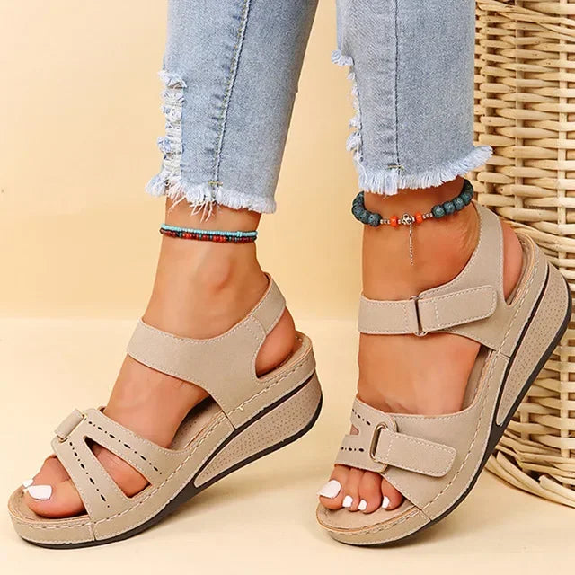 Summer Wedge Sandals for Women 2025 New Fashion Non Slip Beach Shoes Woman Lightweight Casual Platform Sandalias Mujer Plus Size