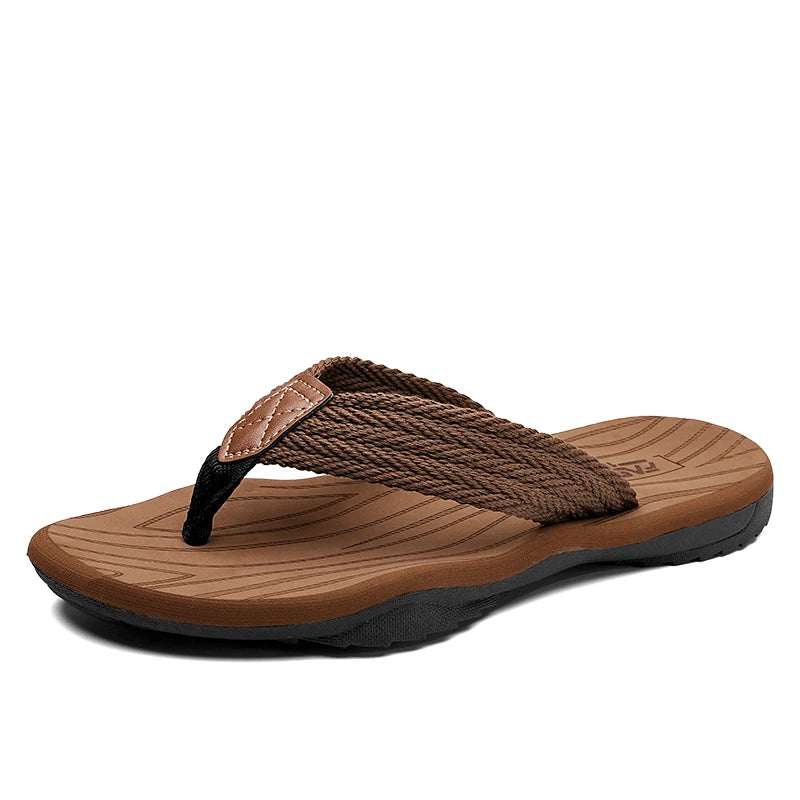 Home Flip Flops Fashion Men's Slippers Outdoor Sandals Summer Beach Shoes Size 39-46