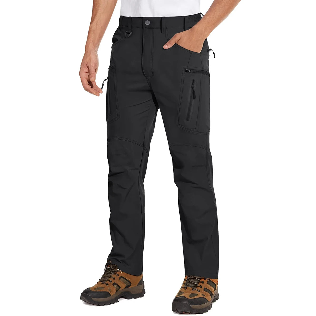 MAGCOMSEN Lightweight Hiking Pant Men Summer Cargo Pants Quick-Dry Nylon Waterproof Outdoor Fishing Casual Trouser