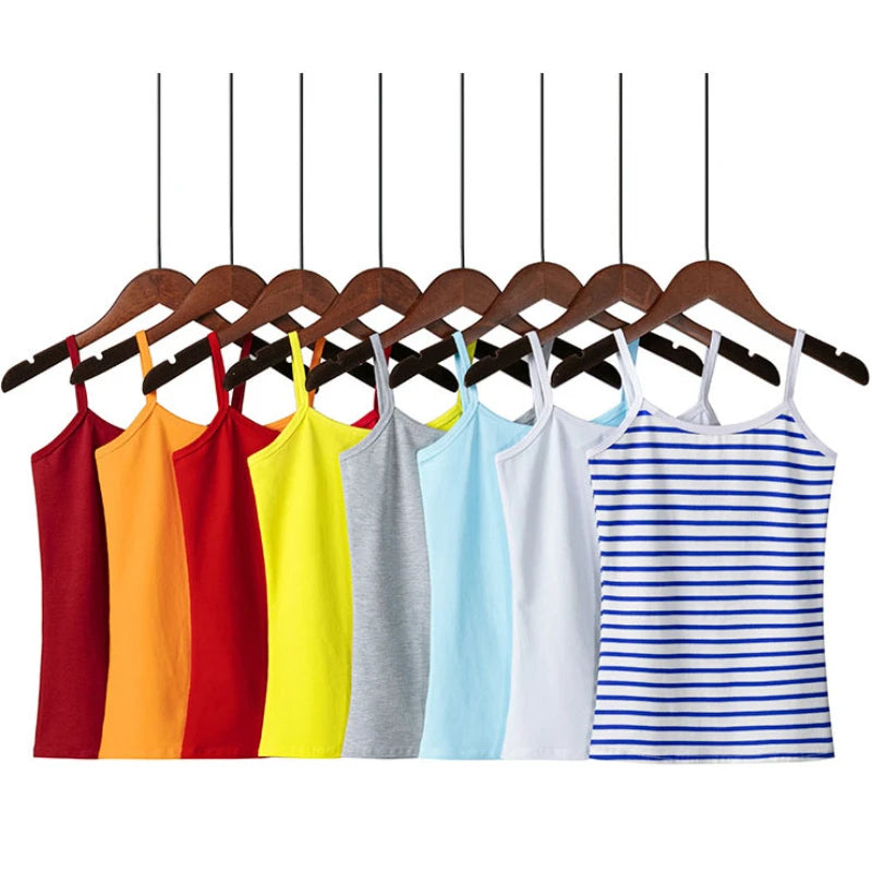 2025 Spring Summer Tank Tops Women Sleeveless Big Size T Shirt Ladies Vest Singlets Camisole Cotton Ladies Vest 16 Colors 3XL